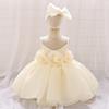Baby Girls Princess Dress 3D Flower Formal Gown Piano Performance Wedding Party