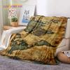 Retro Antike Seekarte Kraft Weltkarte Kompass Weiche Decke, Weiche Überwurfdecke für Zuhause Schlafzimmer Bett Sofa Abdeckung Kind
