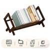 Desktop Book Shelf Bamboo Book Organizer Storage Rack Office Desk Wooden Book Magazine Display Tilting Bookcase Book Holder Stand