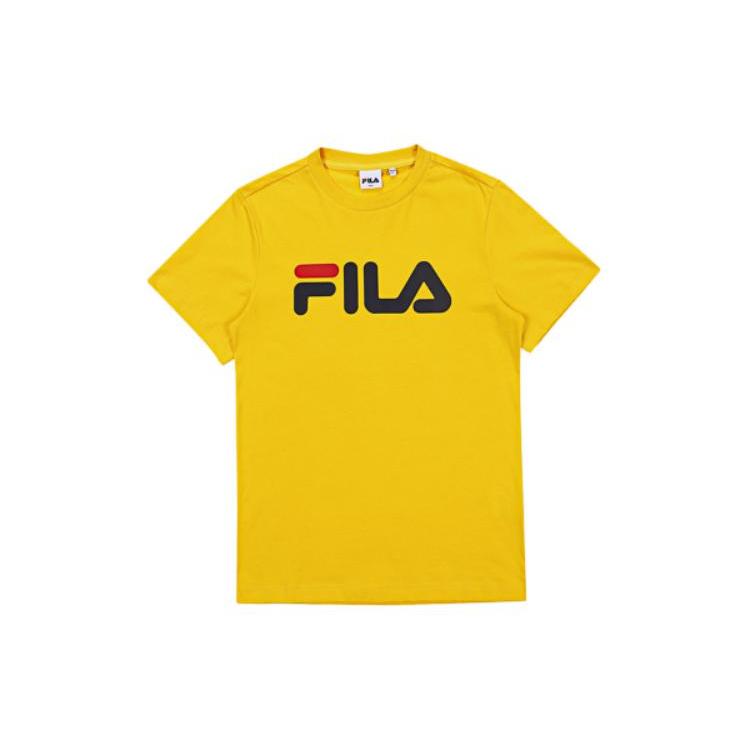 Футболка FILA Корейский стиль Унисекс Желтая FS2RSA2001X-YEW