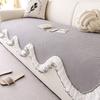French Cream Wind Cooling Sofa Cushion  New Straight Row One-Piece Combination Sofa Seat Cushion Fixed Cover