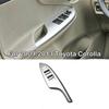 Door Window Switch Bezel Front Side for Toyota Corolla 2009 2010 2011 2012 2013 Door Armrest Panel Trim Cover Silver (Left (Driver) Side)