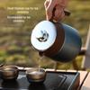 Large Capacity Titanium Teapot with Tea Leaf Separator and Thermos Flask Function