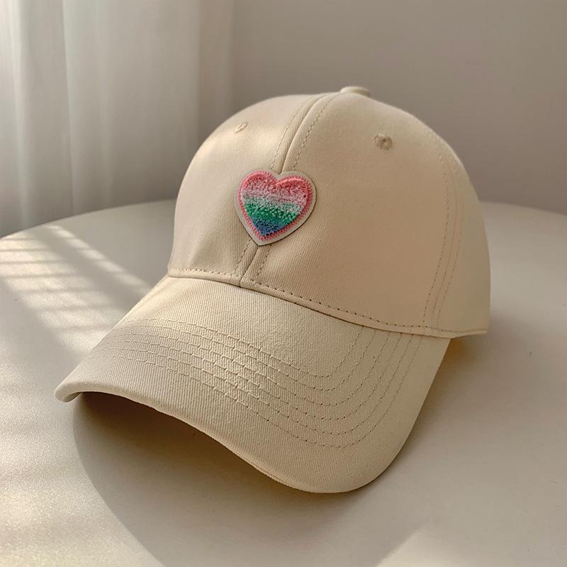 New love-type versatile baseball cap women's big head circumference shows a small face, increases and deepens the peaked cap tide