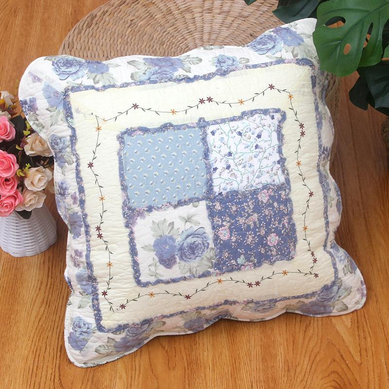 2pcs Cotton Quilted Backrest Cover Soft and Skin Friendly Sofa Cushion Cover Modern and Simple Breathable Backrest Without Core