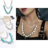 Skull Cross Jewelry With Electroplated Alloy Pendant For Halloween Accessories