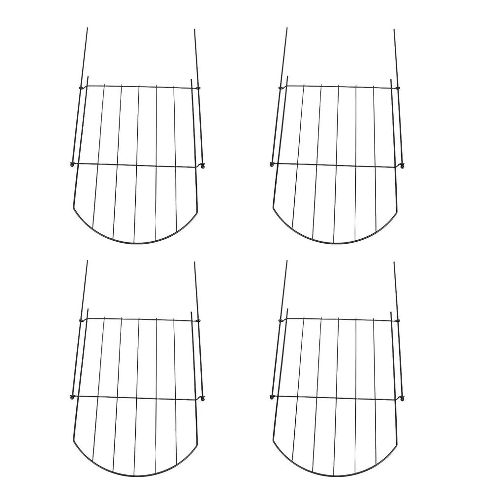 Animal Barrier Fence Iron Sturdy Decorative Outdoor Dog Fence Border for Garden Yard