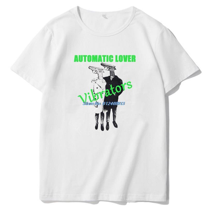 The Vibrators Automatic Lover Punk Graphic T Shirts Short Sleeve T Shirt Summer Cotton New Shirts And TShirts Mens Clothes S