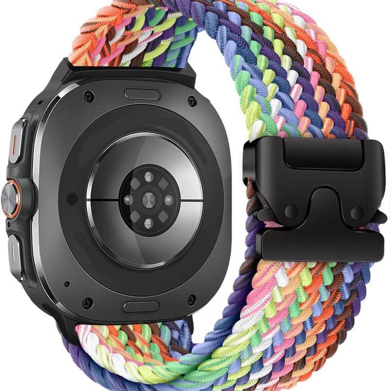 Compatible Samsung Galaxy Watch Ultra Bands (2025/2024), Stretchy Braided Sport Strap for Galaxy Watch 7 Ultra Band 47mm/Watch 8 Ultra