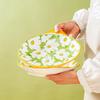 Haoya Jingdezhen Unterglasur Keramik 9-Zoll tiefe Teller - Alice Serie (6er Set)