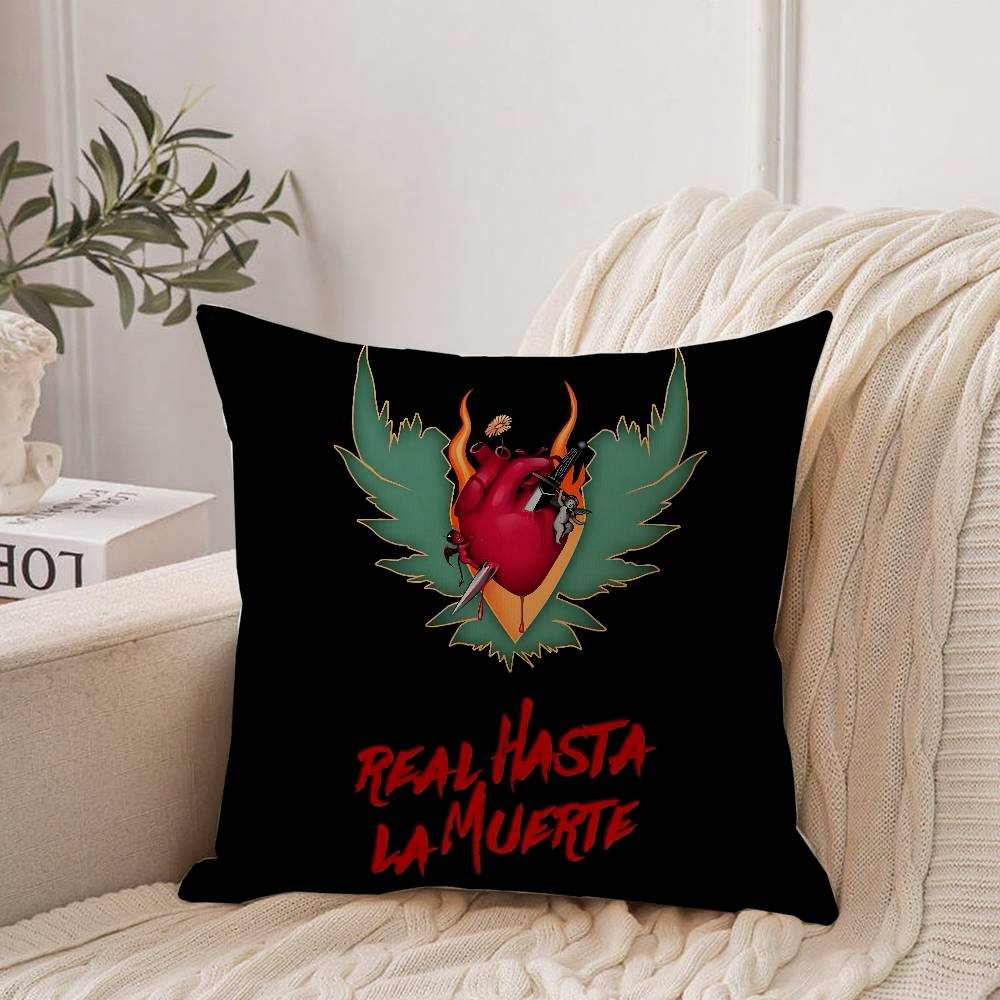 Famous Rapper Anuel AA Pillow Case Home Decor Throw For Sofa Bed Car Room Decor Gift Idea