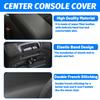 Car Center Armrest Box Cover Pad Microfiber Leather Waterproof Protection Black For Jeep Grand Cherokee Dodge Durango 2011-2020