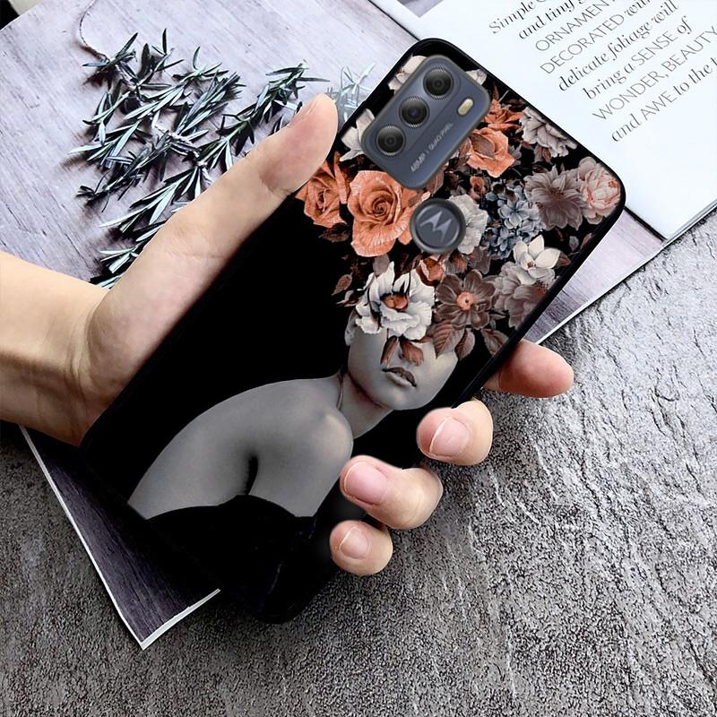 Flower Girl Art Phone Case For Moto G84 G22 G32 G42 G52 G62 G53 G72 G60 G60S G100 G10 G20 G30 G13 G50 G 5G G Pure