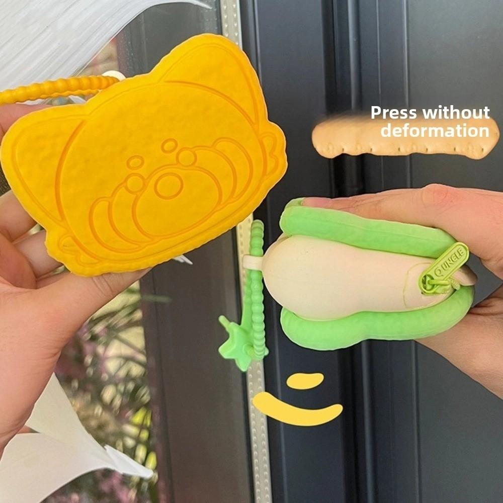 Bag Organizer Cartoon Panda Coin Bag Sandwich Biscuits Headphone Protector  Jewelry