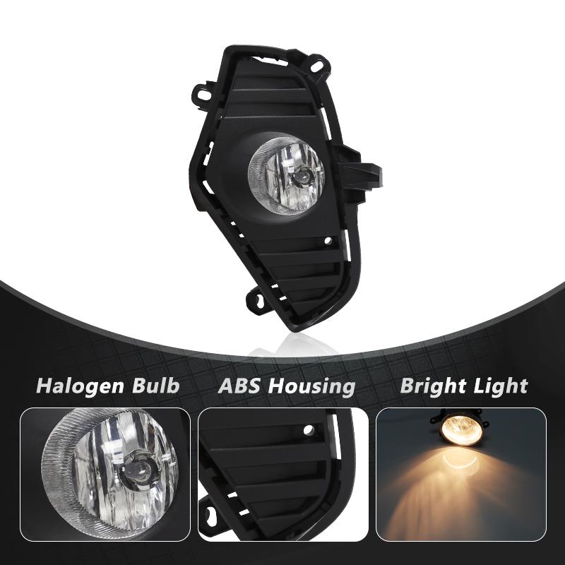 Car Fog Lamp Assembly for Toyota RAV4 2019 2020 2025 Driving Light Auto Hglogen Lamp LED Daylight