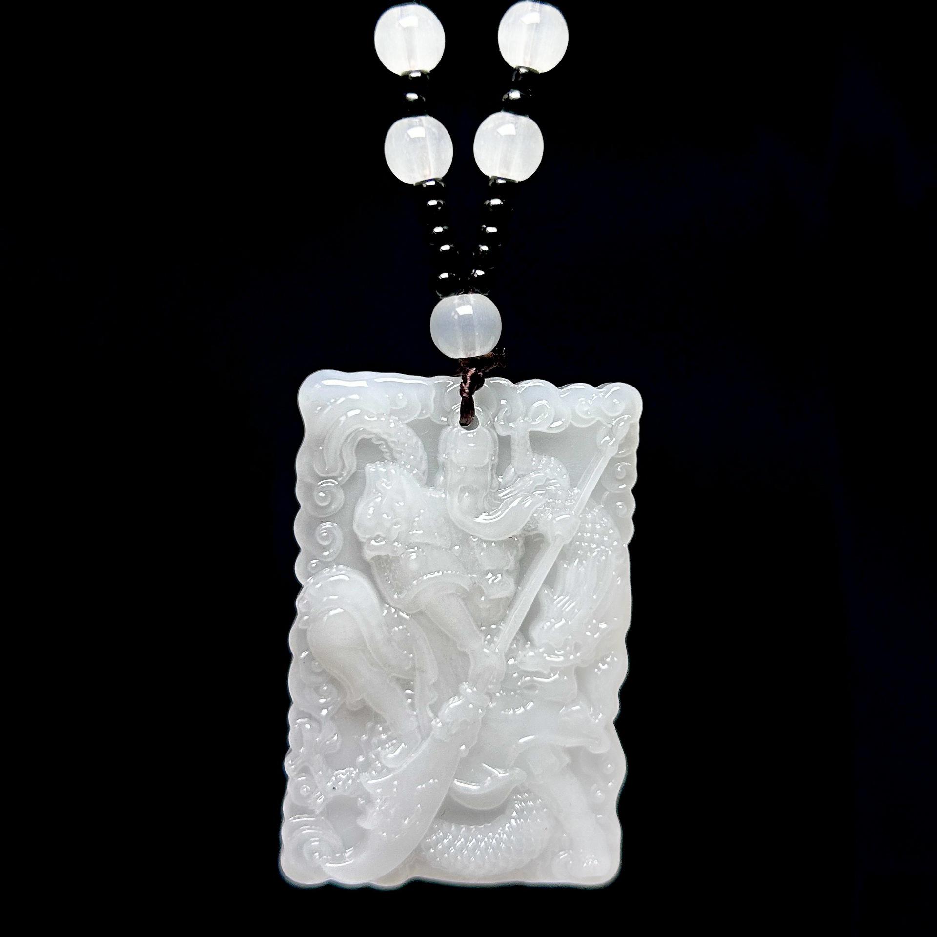 Изысканный нефритовый кулон Гуань Юй: Карты «Живописный мир и талисман Фу»