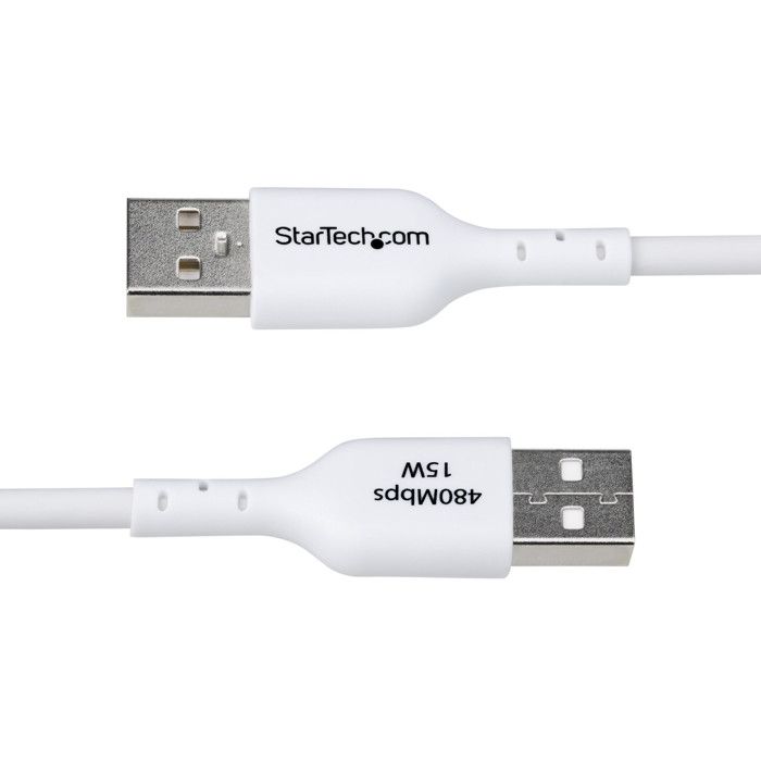 Cablu de Încărcare USB - STARTECH.COM - USB-A la USB-C - 2m - 3A - USB 2.0 - Alb