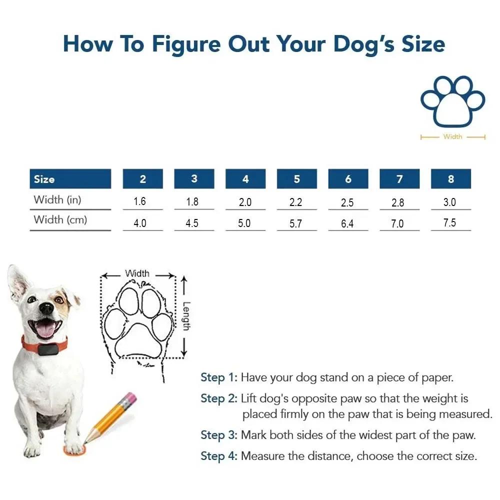 Dog Socks Footwear for Medium Large Dogs 4pcs Pet Dog Shoes Reflective Waterproof Dog Boots Warm Snow Rain Pet Booties Anti-slip