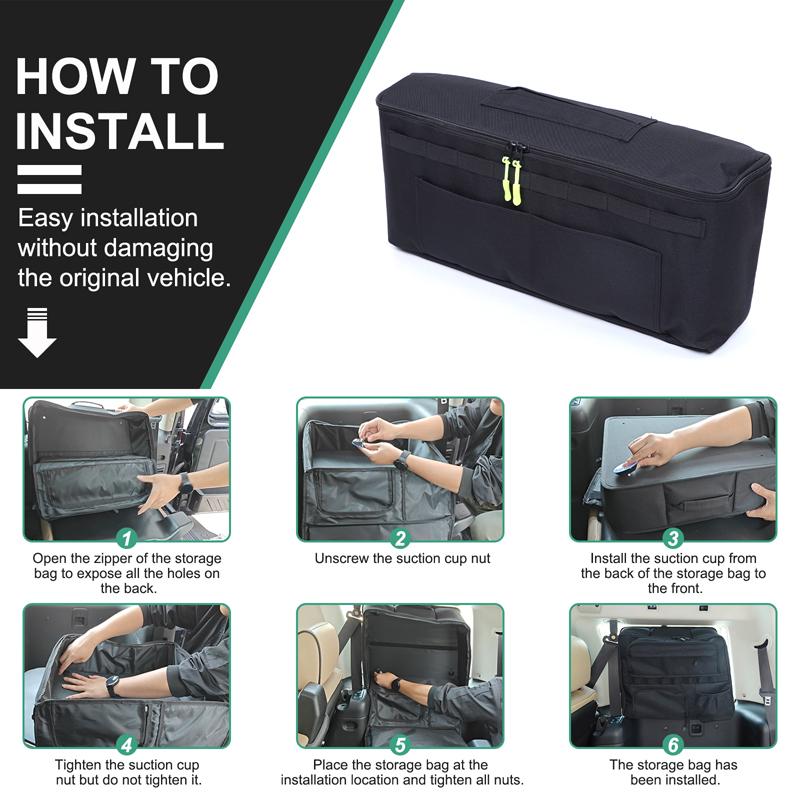 For 2014-2022 Nissan X-Trail Rogue Car Rear Trunk Side Cargo Storage Bag Luggage Organizer Pocket Interior Accessories