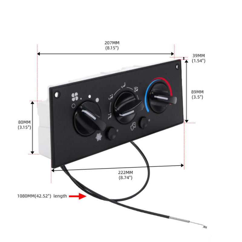 Chevrolet-Compatible Air Conditioning Temperature Control Panel 599-217 (Part #15073274)