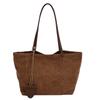 Tote bag women's large capacity 2025 new autumn and winter versatile casual matte retro shoulder underarm work commuter bag