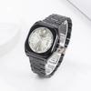 Square Steel Belt Large Dial Watch Calendar Luminous Trend Waterproof Quartz Watch