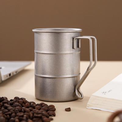 Hrnek s bambusovým kloubem z nerezové oceli 304 - Retro hrnek na pivo, kávu a pro venkovní kempování