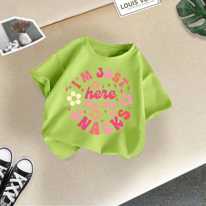 Children s Casual Short-sleeved T-shirt - Summer Girls Fashionable T-shirt 100cm
