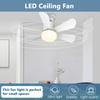 Ceiling Fan with Light and Remote with LED Light Remote Control with Lights Remote Control for Bedroom Kitchen Living Room