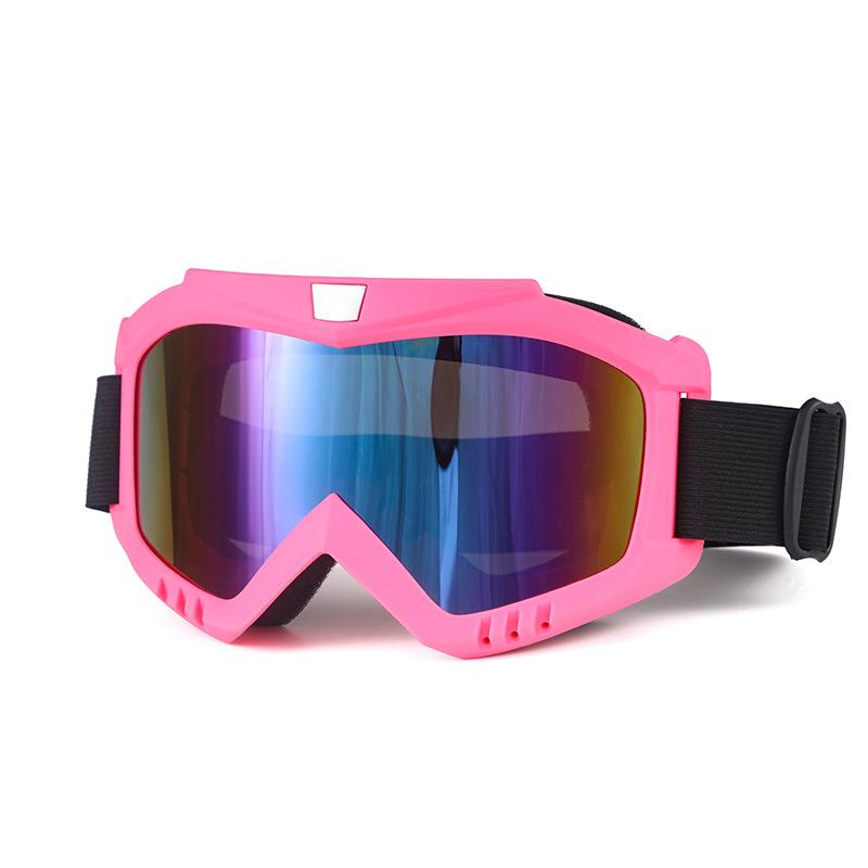 Outdoor Off-Road Motorcycle Windproof Sand-Proof UV-Protective Goggles with Interchangeable Lenses Full Frame for Riding