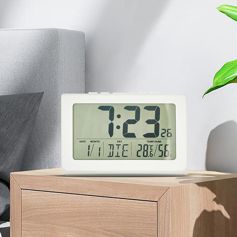 Simple Large Screen Modern and Fashionable Electronic Wall Clock Bedroom Alarm Clock Bedside Clock Can Be Hung or Stand Up Electronic Clock