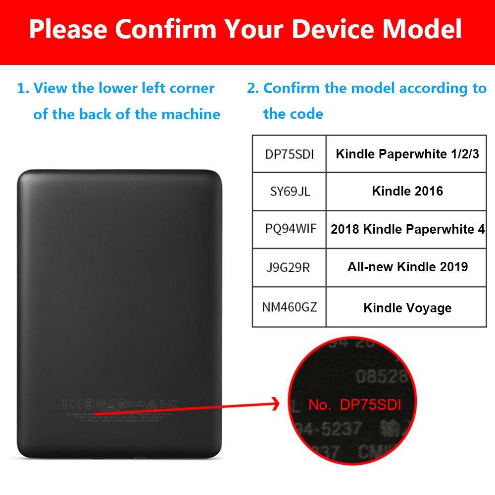 Smart Magnetic Case Cover Fashion PU Leather Protective Case Protective Shell Ultra Slim Smart Cover For Kindle Paperwhite 1/2/3