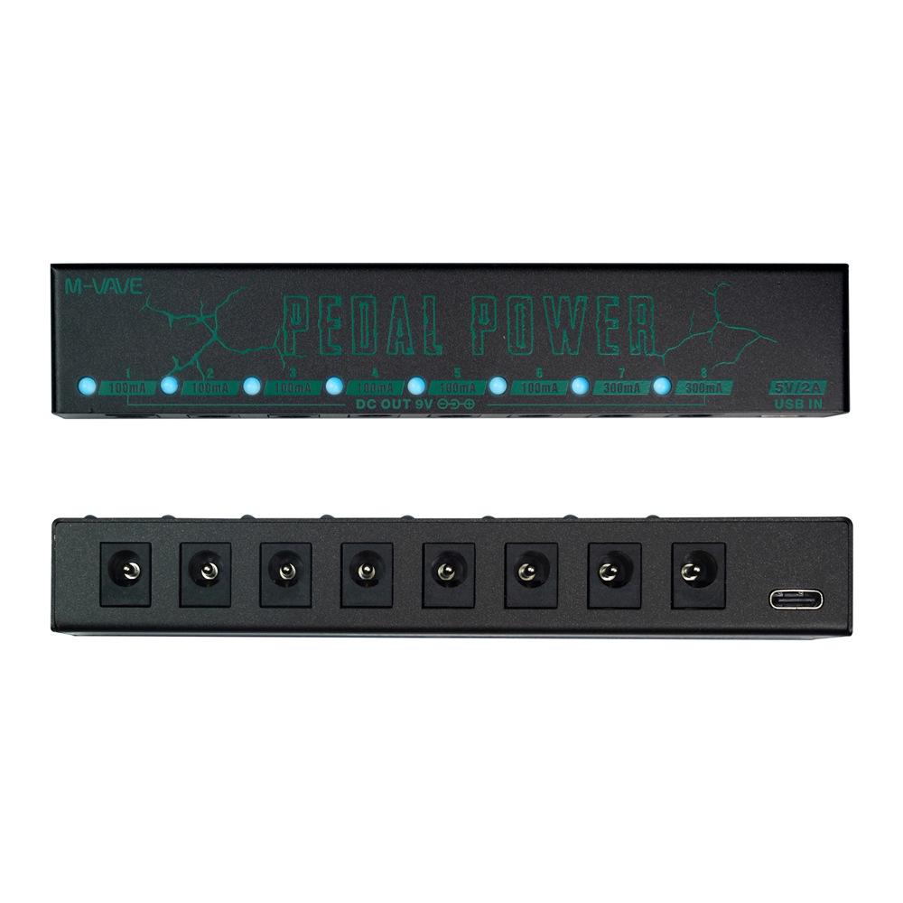 

8-Way 9V Power Supply for Guitar Effects Pedals with Noise Reduction Metal
