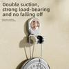 Suction Cup Shower Bracket No Punching Adjustable Mobile Shower Holder