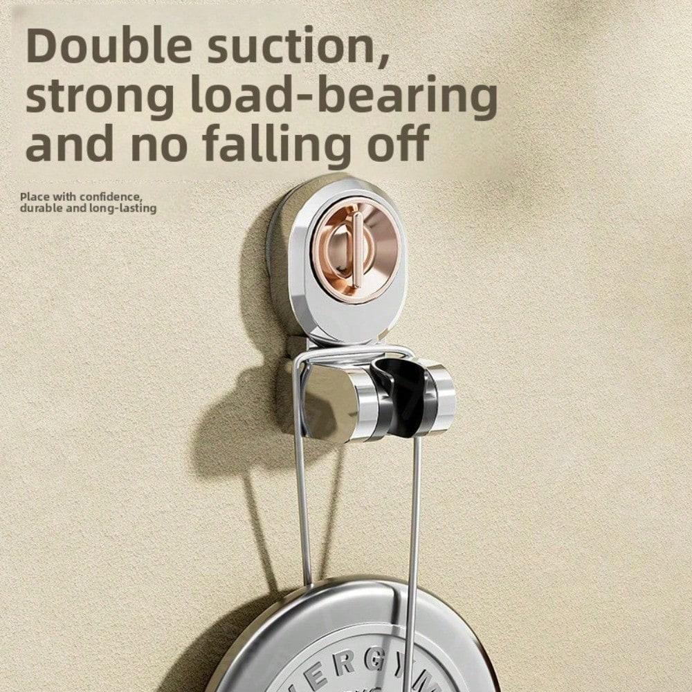 Suction Cup Shower Bracket No Punching Adjustable Mobile Shower Holder