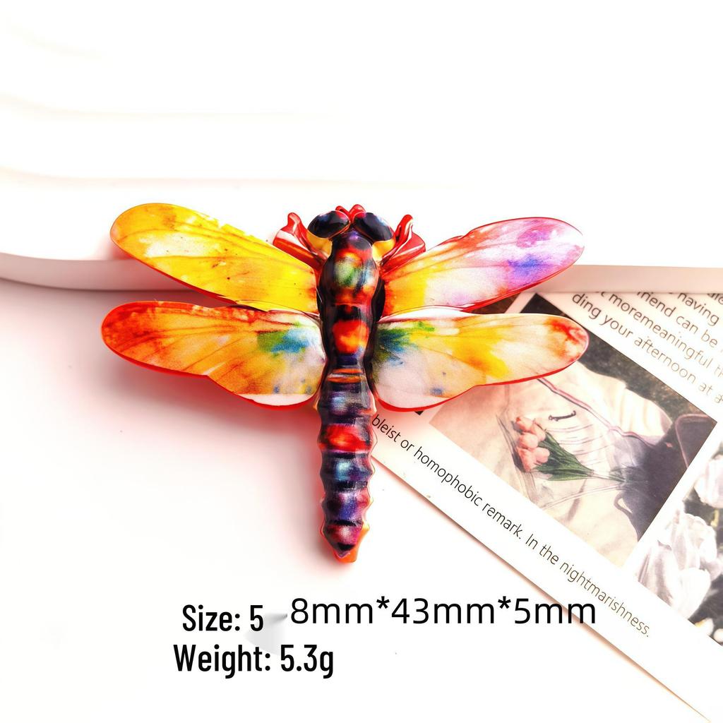 Gradient Dragonfly Resin Accessories for Jewelry, Hair, and Phone Cases