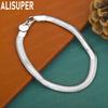 925 Sterling Silver 6mm Fish Scale Side Chain Bracelet - Beautiful Gift Jewelry