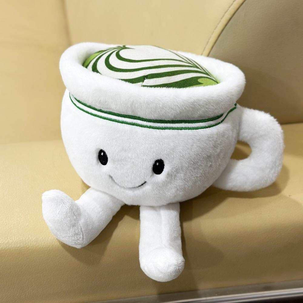 12cm Cute Mini Matcha Plush Doll Funny Matcha Stuffed Doll Toys Birthday Gift Fans Collect Desktop Decoration