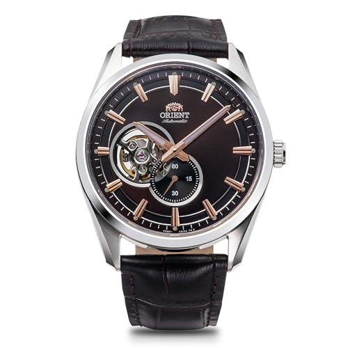 [ORIENT] ORIENT Automatic Watch Contemporary Semi-skeleton Mechanical Automatic Domestic Manufacturer Warranty Open Heart RN-AR0004Y Men's Brown