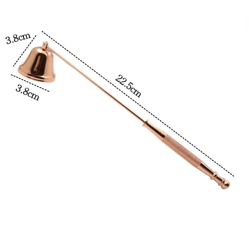 Candle extinguisher Black metal candle extinguisher Candle wick trimmer scissors/wick hook/candle tray/candle care tool