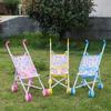 Foldable Baby Stroller Iron Baby Walker Colorful Dolls Pram  for Boys Girls