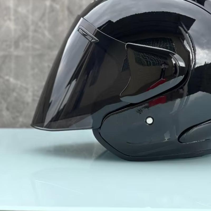 Ram4 Bright Black Half Helmet Men and Women Motorcycle Off-Road Summer Helmet Downhill Racing Mountain Cross Casco Capacete