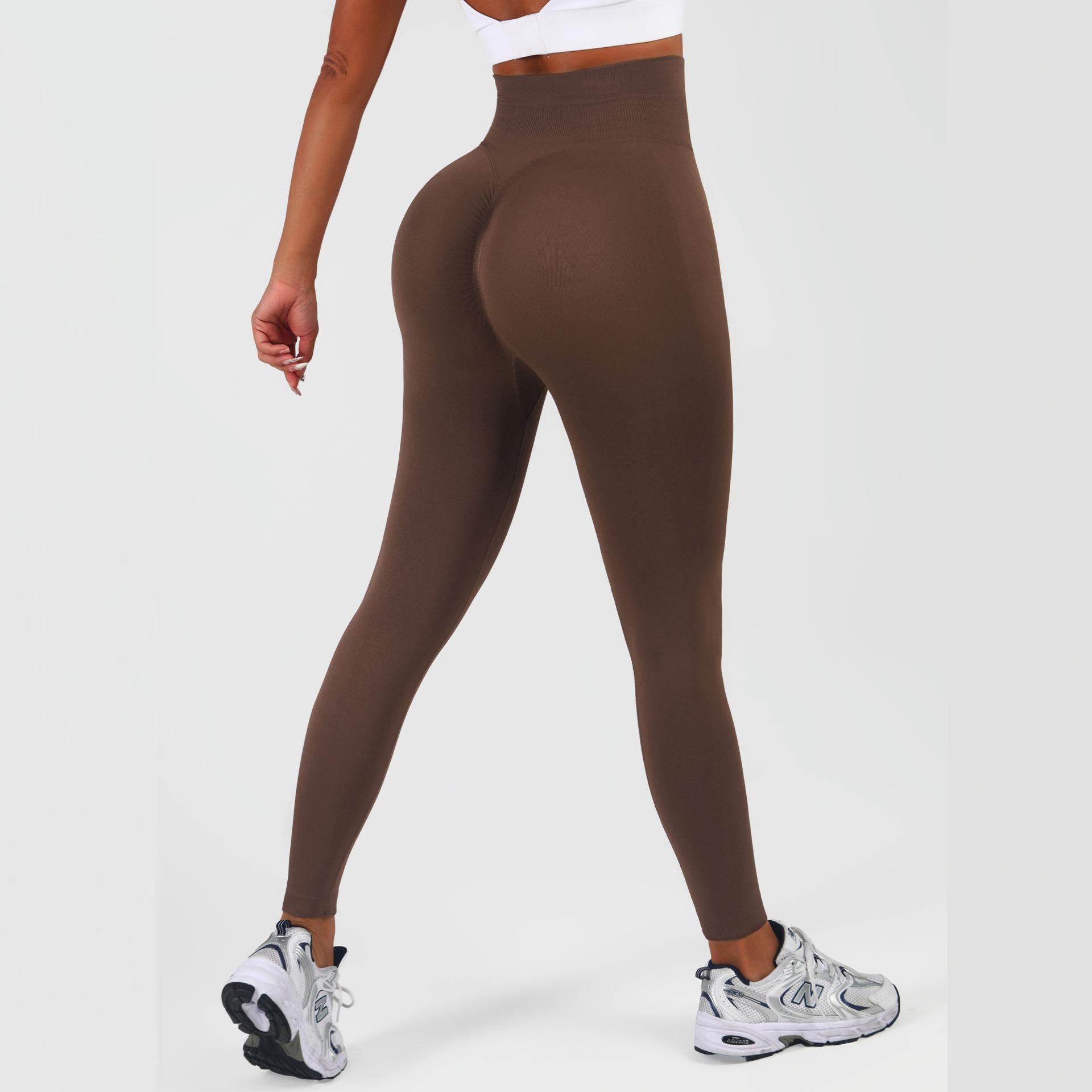 

High-Waist Yoga Capri Pants - Tummy Control, Quick-Dry, Nude Feeling, Elastic Fit for Running & Fitness Large