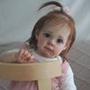 22 Inch New Reborn Doll Girl Pure Manual Hair Transplant Cute Simulation Baby Doll Doll
