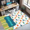 Custom Name Dinosaur Printed Carpet,Rug for Office Chair Living Room Bedroom Kitchen Room Decor Gifts.