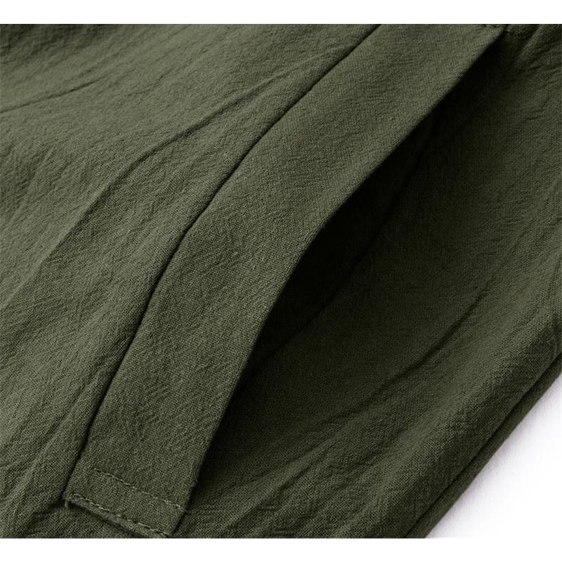 Damen Träger Jumpsuit Sommer Einfarbig Weites Bein Hosen Latzhose Lässiger Lockerer Ärmelloser Baumwoll Leinen Jumpsuit 5Xl