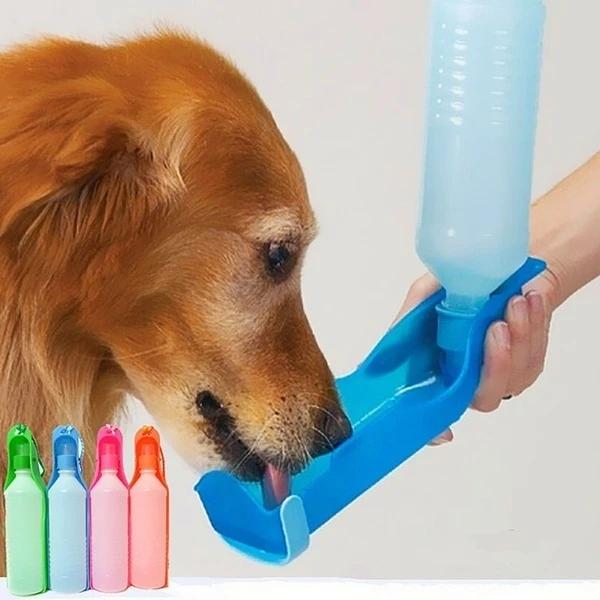Outdoor Portable Pet Dog Water Bottle Foldable Water Tank Drinking Design Travel Bowl Feeder 250ml