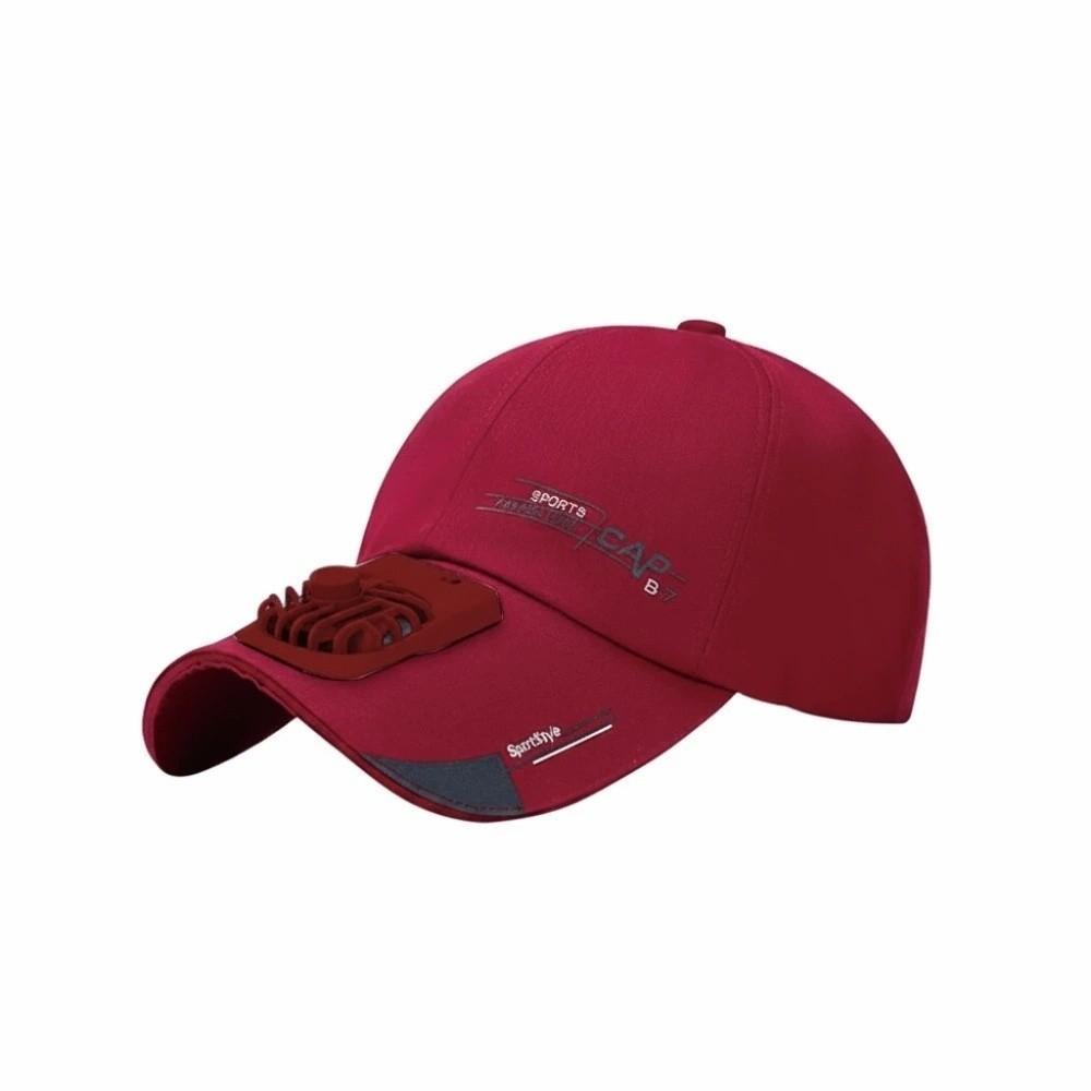 

Portable Baseball Cap with Fan Adjustable Anti-collapse Cooling Peaked Cap Women / Men
