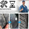 100Pcs Tire Repair Rubber Nails Tyre Puncture Repair Screws Kit With Screwdriver