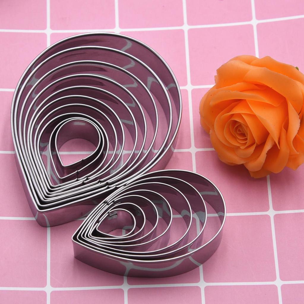 Stainless Steel DIY Cutter Mold for Fondant & Clay Rose Petals